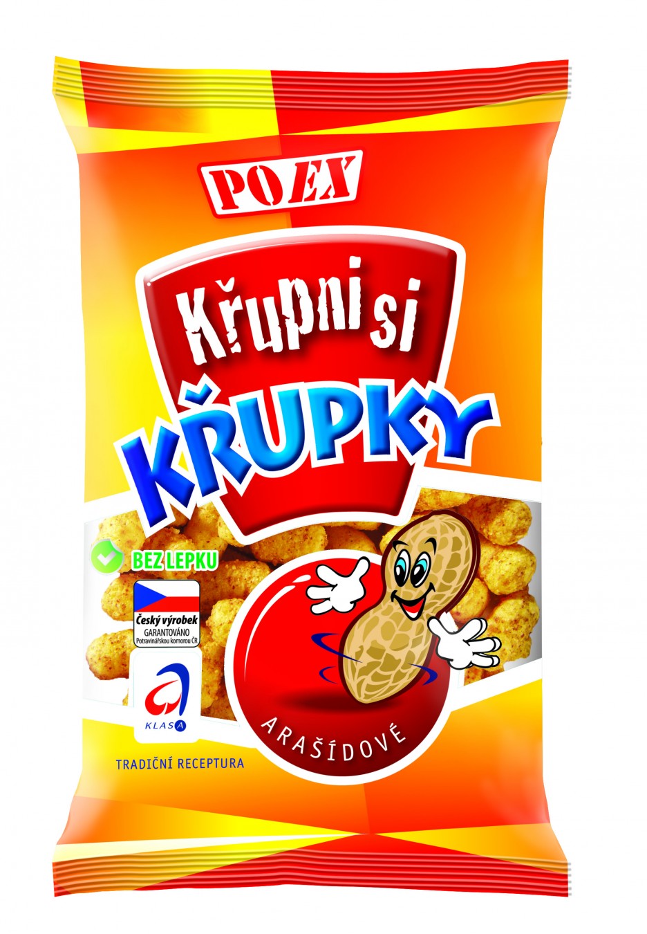 Arašídové křupky bez lepku.