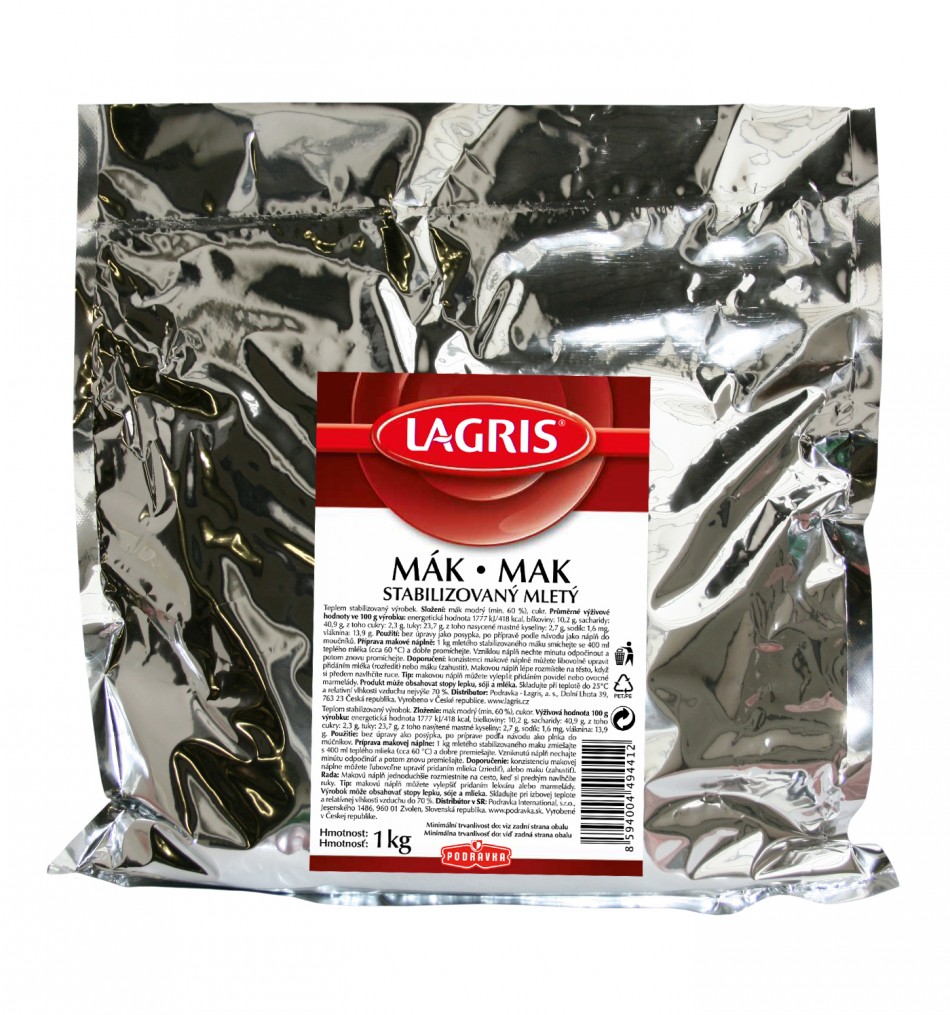 Lagris stabilizovaný mák 1 kg